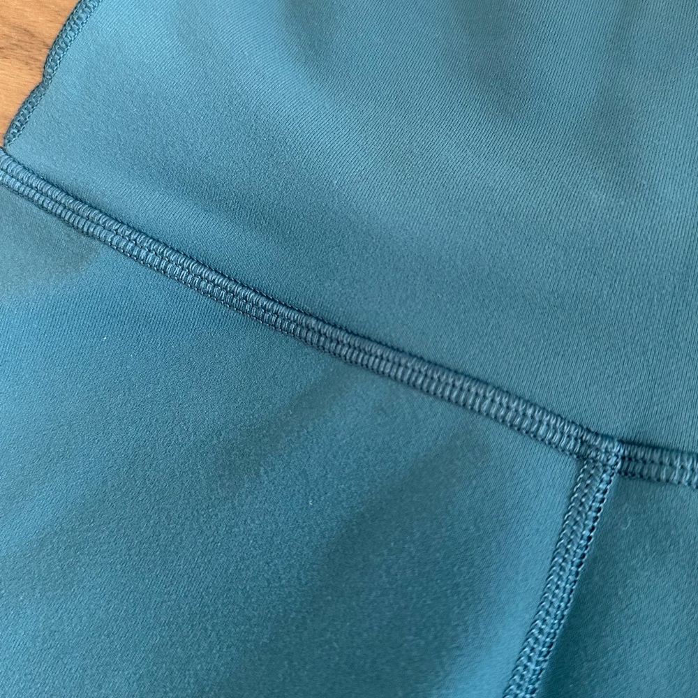 Aritzia TNA Teal High-Waist Bike Shorts - Size S - 7” Inseam - EUC - Picture 2 of 3